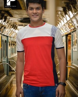 RED & WHITE CUT & SEW  TSHIRTS